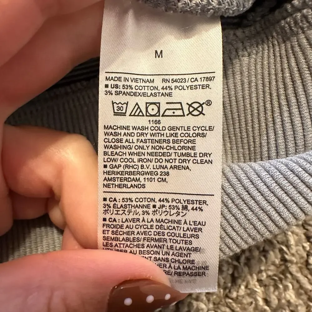 BANANA REPUBLIC Men's Knit Full Zip Jacket Size M In Grey